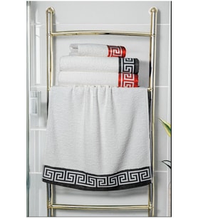 4'lü Grek Desen Havlu Seti 50*90-70*140 (Standart)