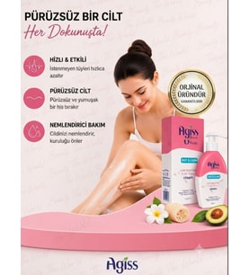Agis Beauty Fast & Clean Tüy Dökücü Krem 250 ml Tüm Cilt Tipleri Nemlendirici Bakım
