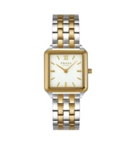 Obaku Denmark V309LXFWSF Quartz Çelik Altın Gri Beyaz Kadran 26 mm Kadın Kol Saati
