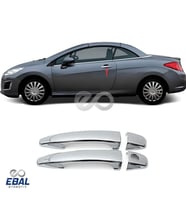 Peugeot 308 Cc Uyumlu Krom Kapı Kolu 2 Kapı 2007-2013 Arası P. Çelik Uyumlu (Gümüş)