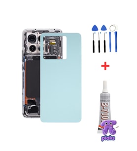 Redmi Note 13 Pro 5G Arka Kapak Pil Batarya Kapağı 2312DRA50G 2312DRA50C Uyumlu + Tamir Kiti