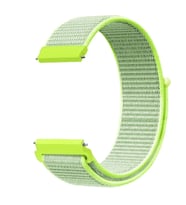 Samsung Gear S2 (20mm) Uyumlu Kordon Hasır Örgü Cırt Cırtlı Terletmeyen Zore KRD-03 Kumaş Kayış