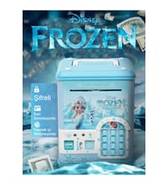 Frozen Prenses Elsa Elektronik Şifreli Kumbara Atm Görünümlü Elsa Kumbara Karlar Ülkesi Atm Kumbara (Mavi)