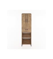 Hyperion Dolap 4 Raflı Tek Çekmeceli 2 Kapaklı 60x44x195 Çam-Çam