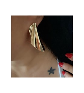 ÖZEL SERİ YAPRAK KÜPE-GOLD RENK ACR9080