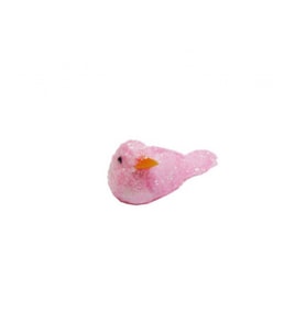 Kuş minik simli pembe p50-