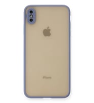 iPhone XS Max Kılıf Montreal Silikon Kapak - Gri