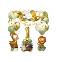 KİPRİ CEYLAN ASLAN FOLYOLU 1 YAŞ DOĞUM GÜNÜ BALON SET