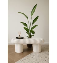 Kalın Fitilli Yumuşak Puf Bench