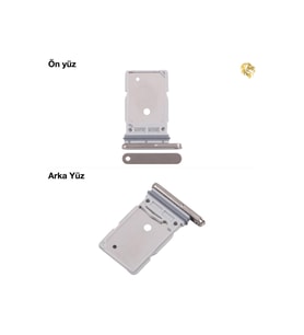 Samsung Galaxy S25 Ultra ile Uyumlu Sim İç Yuvası Çiftli Altın Çiftli sim yuvası ikili sim tepsisi çiftli sim aparatı dual sim çekmecesi