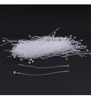 Fuyaku 7" Elle Geçmeli Tırtıklı Kılçık Etiketleme Plastiği Şeffaf (1.000 Adet)