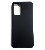 Oppo A16 Ruber Case Yumuşak Slikon Kılıf (Siyah)