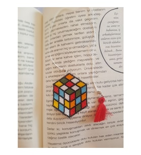 Miyuki El Yapımı Zeka Küpü Rubik Küp Kitap Ayracı