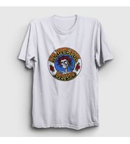 Presmono Unisex Beyaz Roses Grateful Dead T-Shirt 386893tt
