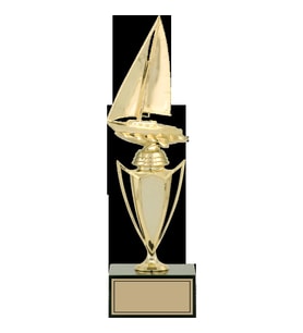 ODAK KUPA - Figürlü Kupalar - Yelken Figürlü Kupalar FG-039 C - 33 cm