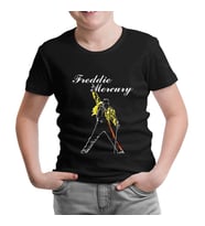 Freddie Mercury - King of Queen Siyah Çocuk Tshirt