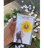 Mumelia Candles Zarif Papatya VI - Doğal Soya Hediyelik Mum - Sarı - 15 Adet