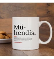 Kişiye Özel Kupa Bardak, Söz Yazılı Kupa Bardak, Mühendis Yazılı Bardak, Mühendis Bardağı