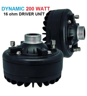DYNAMIC 200 WATT 16 ohm DRIVER UNİT