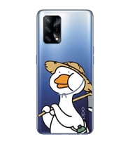 Oppo A74 Uyumlu Ördek Desenli Şeffaf Telefon Kılıfı