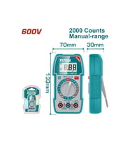 TOTAL TMT5360011 DİJİTAL MULTİMETRE 600V