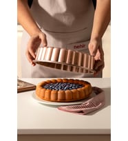 Papatya Rose Gold Döküm Tart Kalıbı 26 cm, şık ve dayanıklı mutfak gereci
