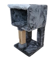 Botar Single Kedi Evi 40-40-70cm Antrasit
