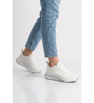 Walkway Beyaz Fileli Hafif Esnek Unisex Spor Ayakkabı Molen 118 G