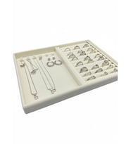 Rio Model Süet Kumaş Krem Renk 24/34 Cm Tırnak-Sosisli TakıSergileme Standı