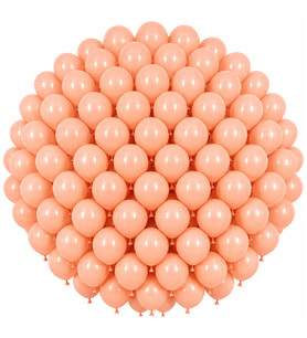 Somon Renk Lateks makaron Balon (30 cm) - 100 Adet