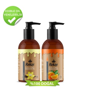 Genel Markalar Erotik Portakal Ve Vanilya Aromalı Kokulu Yenilir Vücut Masaj Yağları 120 Ml