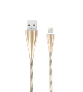 Vonk 2.4A Yaylı Lightning Kablo Gold 1Metre