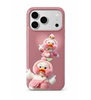İPhone 17 Pro Novera Cozy Friends Collection Çift Katmanlı Essential Tough Telefon Kılıfı
