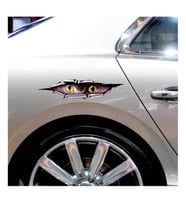 Arabadan Bakan Baykuş İlginç Araba Sticker Yapıştırma 19 Cm