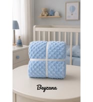 Bebe Mavi Tomurcuk Bebek Battaniyesi