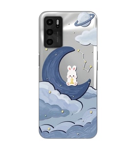 Oppo A16 Uyumlu Sevimli Ayıcık Desenli Şeffaf Telefon Kılıfı