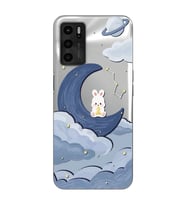 Oppo A16 Uyumlu Sevimli Ayıcık Desenli Şeffaf Telefon Kılıfı