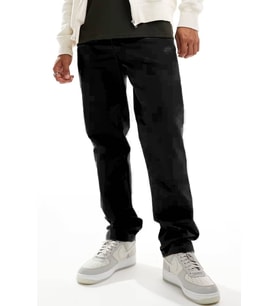 Nike Club Chino Woven Trousers Canvas Pant Erkek Dokuma Canvas Pantalon Siyah