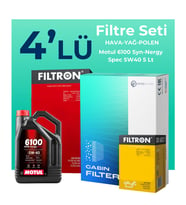 Filtron Nissan Pulsar 1.2 Filtre Bakım Seti Motul Motor Yağlı (2015-2018) 4 Lü