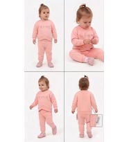 Northcity 6/24 Ay Nakışlı Penye Bebek Takımı - Antialerjik Pamuklu Set