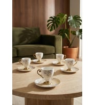 Acar KAI-09267 Vivian 6lı Kahve Fincan Takımı
