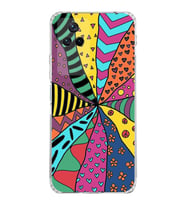 PrintiFy Poco F4 ile Uyumlu Retro Color 4  Kamera Korumalı Şeffaf  Kılıf
