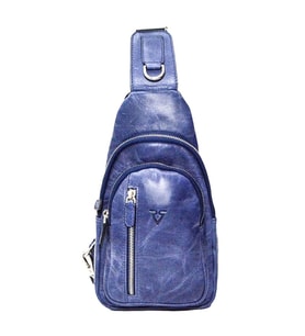 RİCH SMİTH ® GERÇEK DERİ OMUZ GÖĞÜS ÇANTASI FREEBAG / 4819 LACİVERT (DUMANLI)