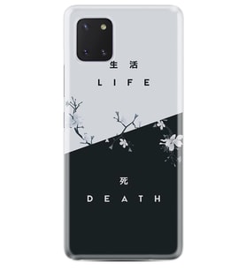 Samsung Galaxy Note 10 Lite Kılıf Desenli Silikon Güzel Kılıf Life And Death 1339