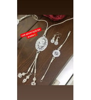 GÜMÜŞ TELKARİLİ KAZAZİYE ÜÇLÜ SET TAKIM