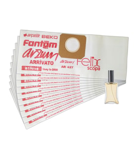 Fantom Uyumlu WF 4250 Süpürge Kağıt Toz Torbası 10 Adet