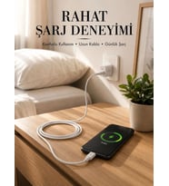 USB-A to Type-C Şarj Kablosu 2 Metre Uzun Kablo