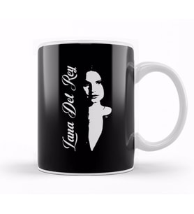 Lana Del Rey White Design Kupa Bardak Porselen