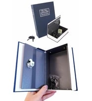 İthalat® Gizli Kasa Kilitli Sözlük Görünümlü 18Cm Gizli Kasa Büyük Boy Anahtarlı