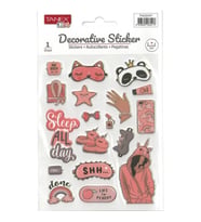 TANEX KIDS TNX-25417 DEKORATİF ETİKETLER - PUFFY UYKU SERİSİ STICKER